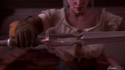 Desire SFM: Ciri ha una gangbang con diversi membri del Lodge Futanari -...