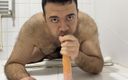 Vovomsu: Turkish Bear Gay Dildo in Own Ass