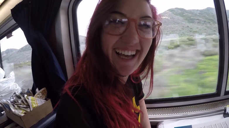 Hefburg: Got fucked on a train!