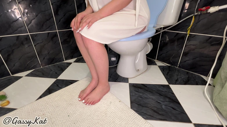 GassyKat: My First Toilet Farting Video
