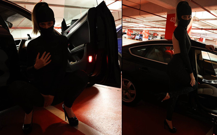 European Models Vr: Christal Hot in Undercover in My Car
