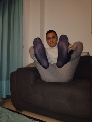Tomas Styl: Male Sheer Socks.