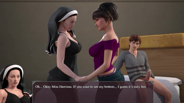 NaughtyPlayz: La suora arrapata vuole un trio con la milf