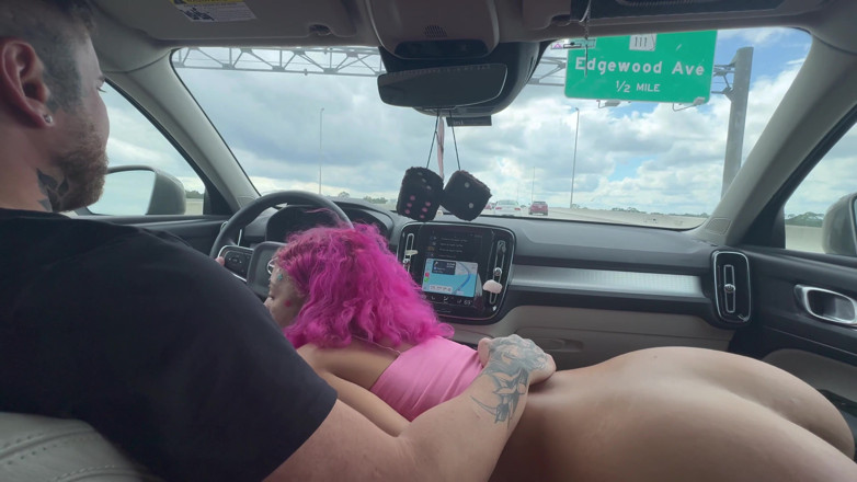 Nali Marie: Max Steele POV jízda autem kouření nedbalé Toppy Road Trip...