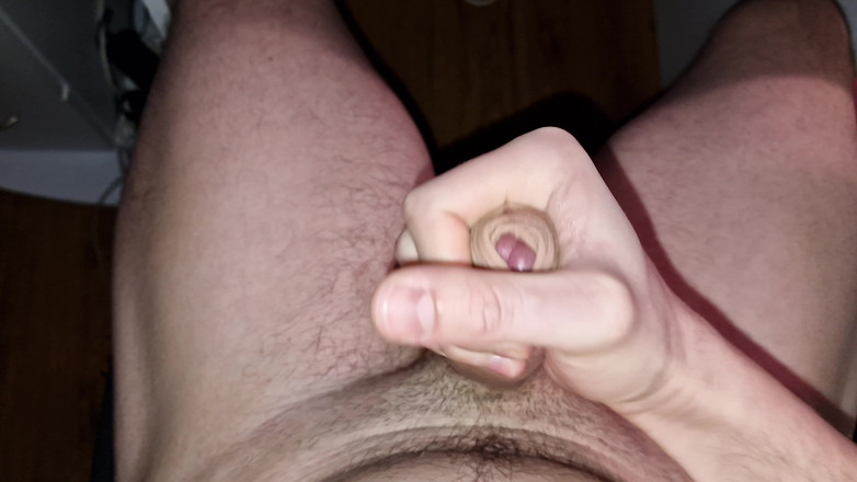 Fap_man93: 上班前的快速晨间自慰高潮和射液 - 第一人称视角特写