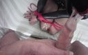 Laura on Heels: POV video of Laura tied up on her knees on...