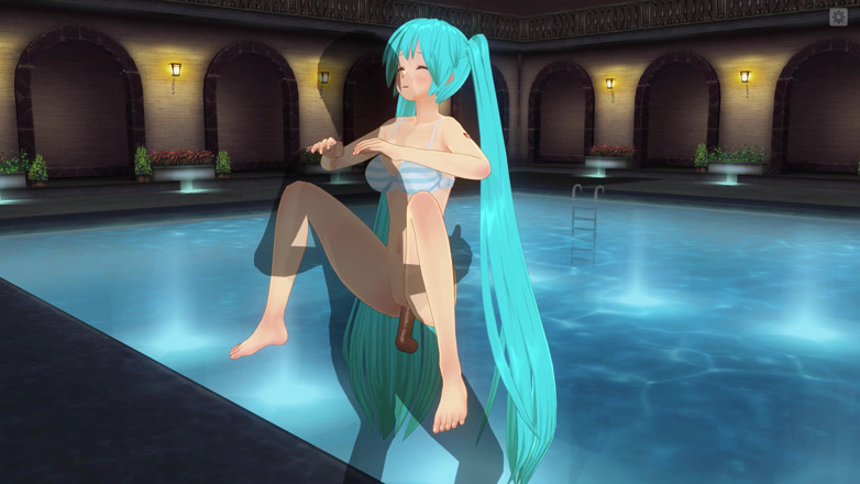H3DC: 3D 헨타이. 젖탱이를 빨아주는 Miku