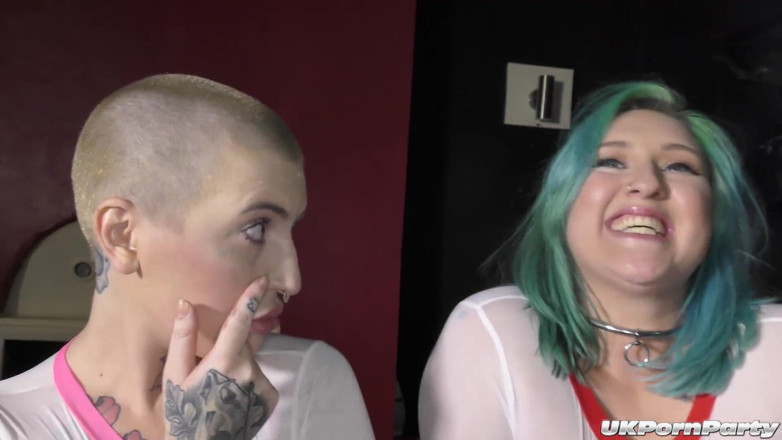 100% Amateur Gangbang and Bukkake from the UK!: Gangbang fuck and facials for lovely Ruby and Pixie