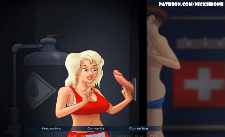 Cartoon Universal: Summertime saga part 8 - cum on face (Espanol sub)