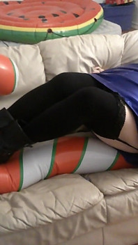 Big Beautiful Nurse Vicki Trys to Squash Her Candy Cane?