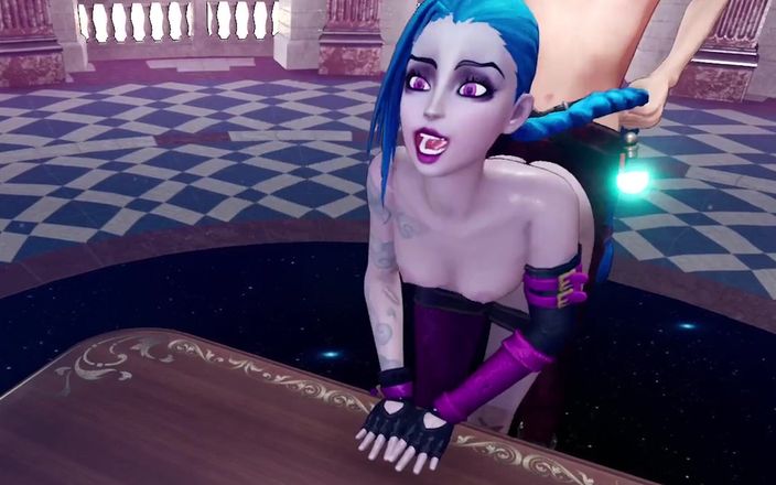 Wraith ward: Fucking Jinx from behind - League of legends: 3D Porn Parody