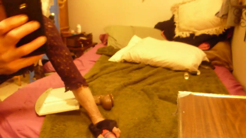 BriannaSlut: Crossdresser playday seksi berlumur minyak