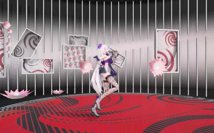 Smixix: Yowane Haku klä av sig dans sexiga underkläder Hentai Stickysticky...