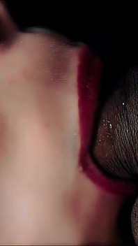 Intimate Close-up: Lips Locked in Ecstasy