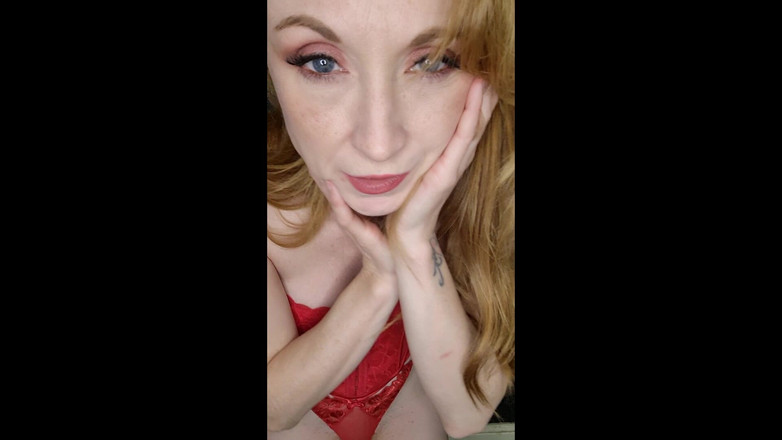 Lily kink: Coaching Masturbatoire: Séduction En Lingerie Rouge, Écartement De La Chatte, Mendicité,...