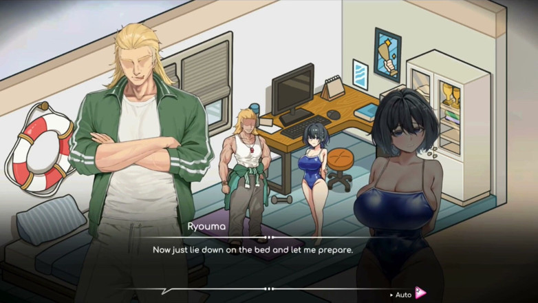 NSFWOtaku: Hentai hra - Osobní asistentka šukání a scéna galerie BDSM sexu - Plavčík...