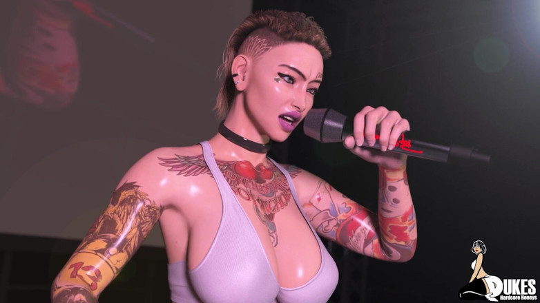 Dukes Hardcore Honeys: A freaky lesbian lets record executives fuck her in exchange...
