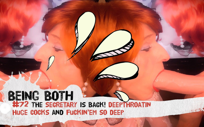 Being Both: 72 sekreteraren är tillbaka! Deepthroating enorma kukar och fuckin'em so deep! -...