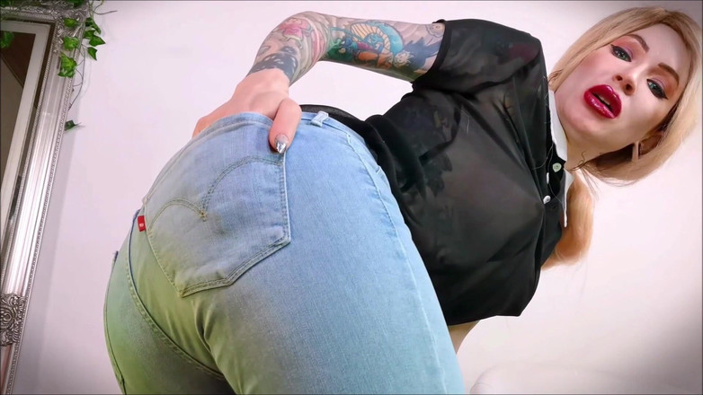 Baal Eldritch: Поклоняйся твоей сексуальной попке учителя, покрытой джинсами! - Джинсы, сидение на лице