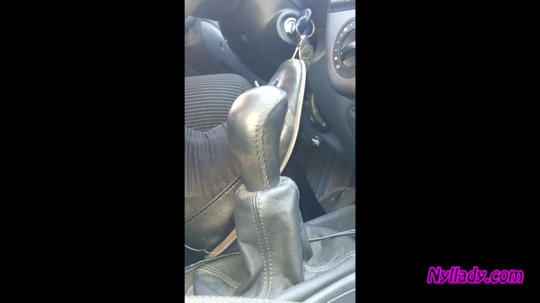 Nyllady: Nyllady Driving and Revving Her Bravo in High-heeled Boots and...