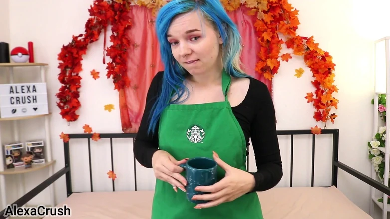 AlexaCrush: Barista Needs Cream - POV Cum in Mouth