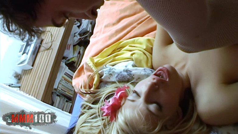 MMM100: Blonde Spanish pornstar Sonia Baby fucking on the bed with...