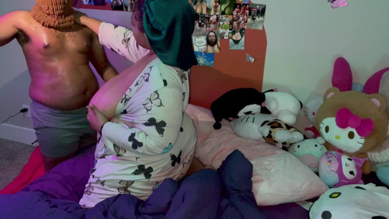 TeddyStrokez: Teddy Sneaks in and Gives Debbie the Real Thing