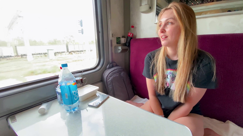 Alina Rai: Fucked fellow traveler on the train... -Do you have a husband?...