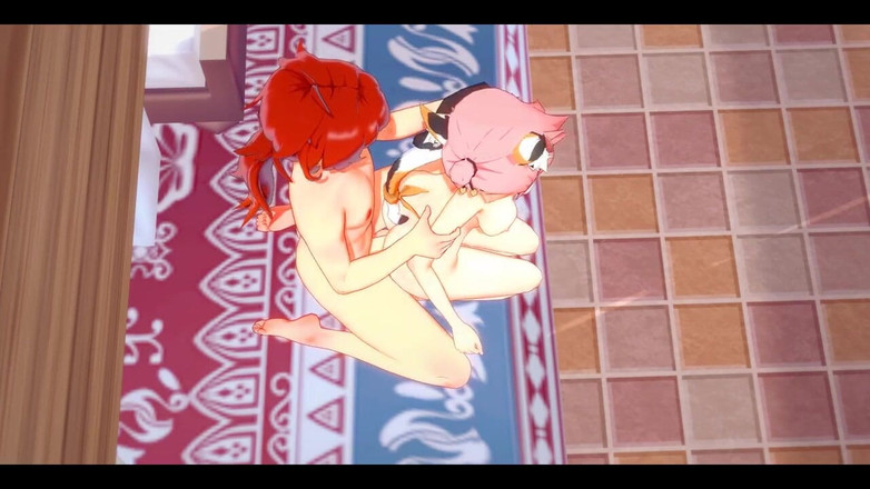 HentaiTubes: Genshin Impact Hentai - diluc and diona lagi asik nyepong dan...