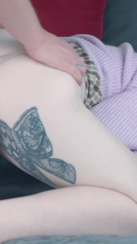 Step Mom Masturbates Next to Step Son on Couch Till Wild Fuck