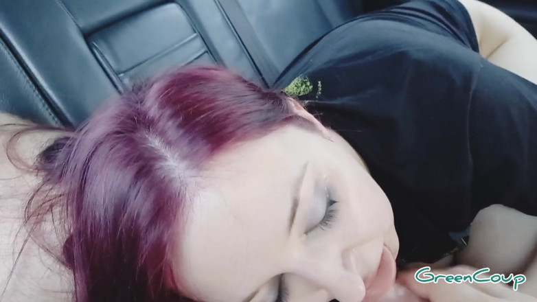 GreenCoup: Sucks in the car in front of the store. She...