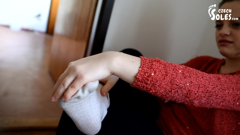 Czech Soles - foot fetish content: Girl workout feet and socks smelling