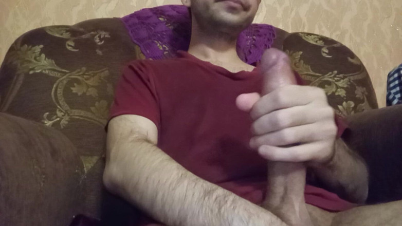 Alex Metallov: Horny Straight Man Jerking Big Cock. Solo Male Masturbation