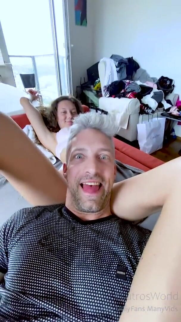 Lutros World: Amateur teen gives an amazing footjob &amp; blowjob and gets caught...