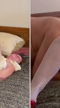 Babcia Anioł Czerwone Buty Dildo Blacking, Lizanie cipki i Misjonarz jebanie Niebo 1 16 22