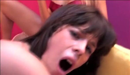 European Classics: Teen brunette gets fucked while blonde watches