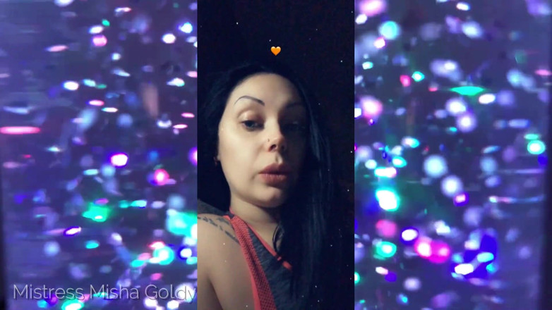 Goddess Misha Goldy: App session recording! Spin the wheel - get humiliation tasks!