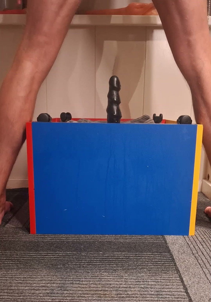 NoFace Twink X: Hot Solo Anal Play Twink Takes Dildo