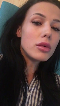 Busty Brunette Showing Her Firm Tits