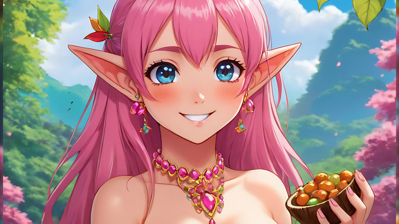 LustRender: Künstlerische nackte erwachsene frau, die tamarind isst - ai generierte diashow