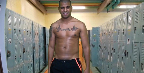 Smoker Master: Альфа-паренек после занятий спортом в колледже пошел в душ