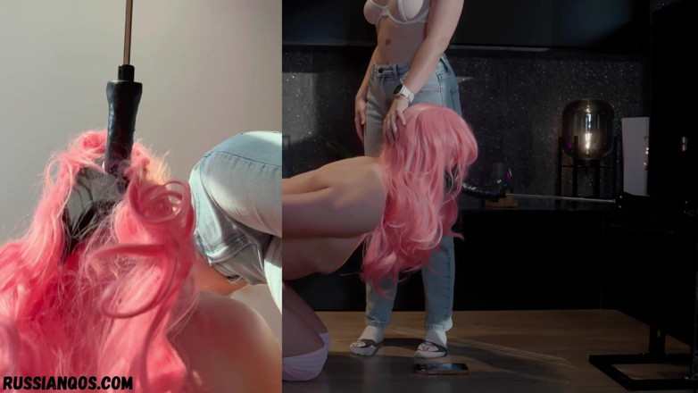 RussianQOS: Sissy. Uzamčen. Prdeli