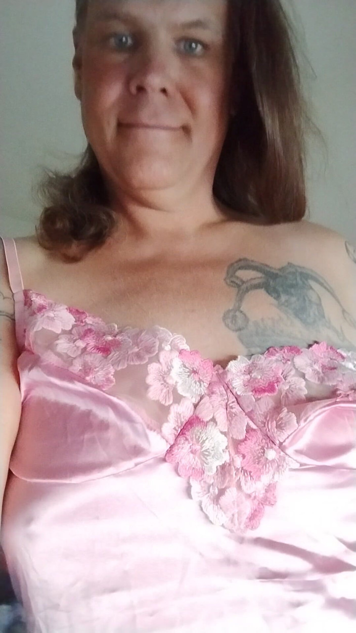 Varsity foxx: Shemale Pink Lace Trans Girl Cock Stroking