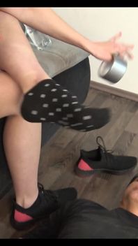 Blondies Foot Slave