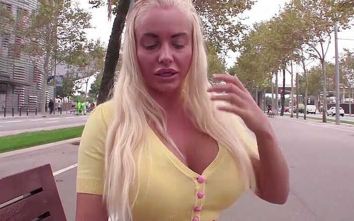 Big Dong Pleasures: Busty blonde against big cock
