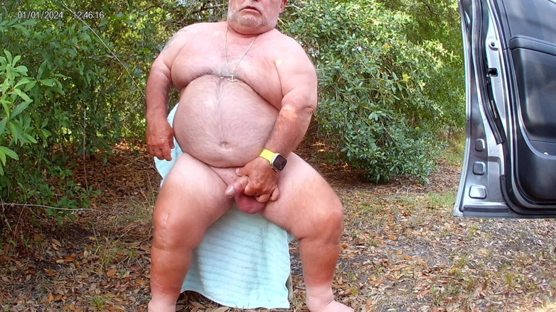 Mark Fletcher: Mark Fletcher Eating My Cum Again in the Woods