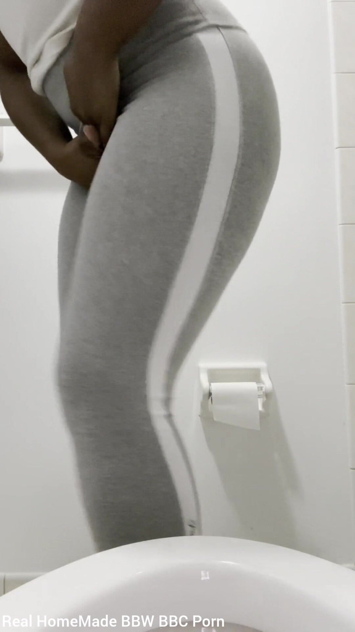Super sexy ebony cuties: Mijando minha auto-roupa leggings cinza