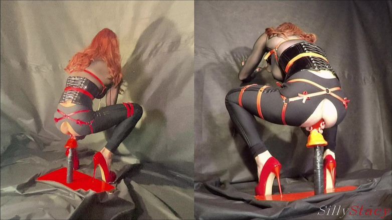 sillystacy: Kadın kılıklı stacy rokete biniyor