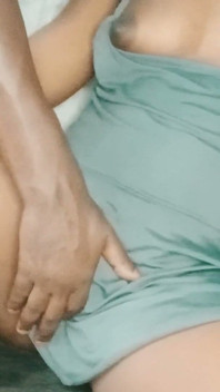 Stepbro Plays with Her Stepsis Tits and Pussy Full Dressed