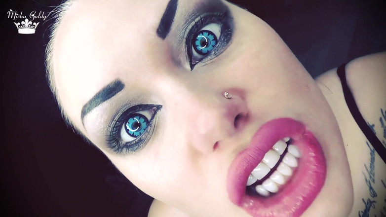 Goddess Misha Goldy: Giantess Eating 5 Chastity Slaves Who Stole the Keys!